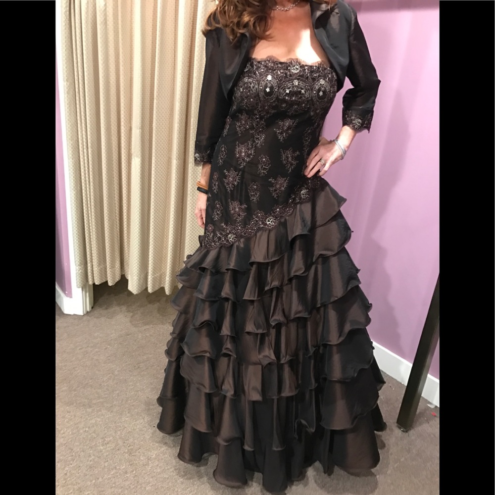 C M Couture evening gown